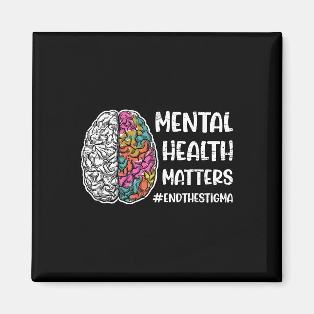 Imán Problemas de salud mental mental  (Frente)