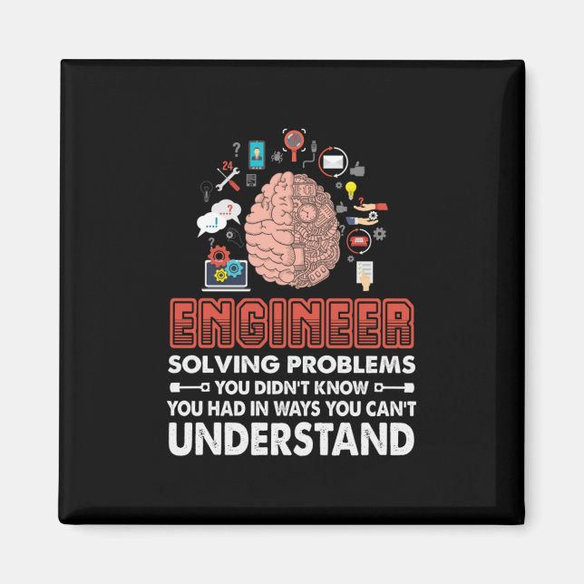 Imán Problemas de solución de ingeniero (Frente)