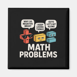 Imán Problemas Matemáticos Símbolos Gracioso Profesor D
