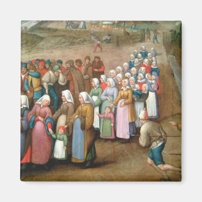 Imán Procesión de boda tradicional (Arte antiguo) (Frente)