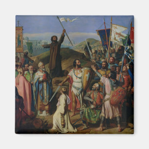 Imán Procesión de cruzados alrededor de Jerusalén