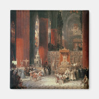 Procesión en la Catedral de Sevilla, 1833 (aceite