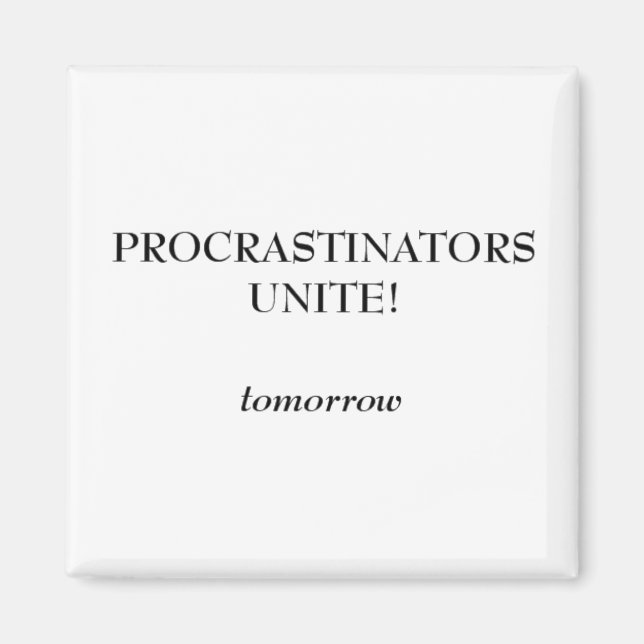 Imán Procrastinadores (Frente)