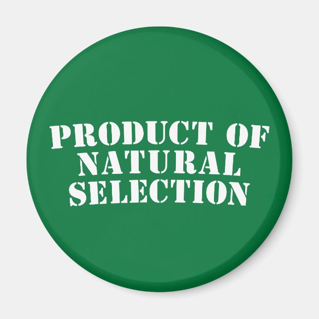 Imán Producto de la selección natural (Frente)