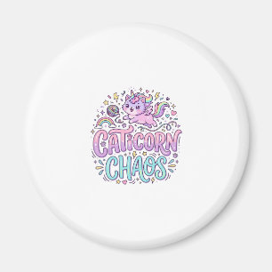 Imán Producto Gráfico Pastel Lindo Caótico de Unicornio