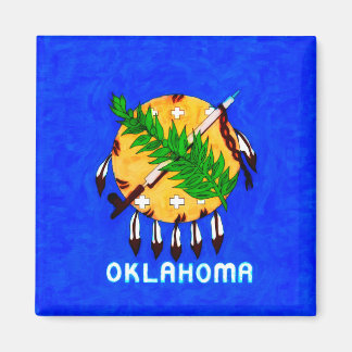 Imán Productos de la bandera pintada de Oklahoma