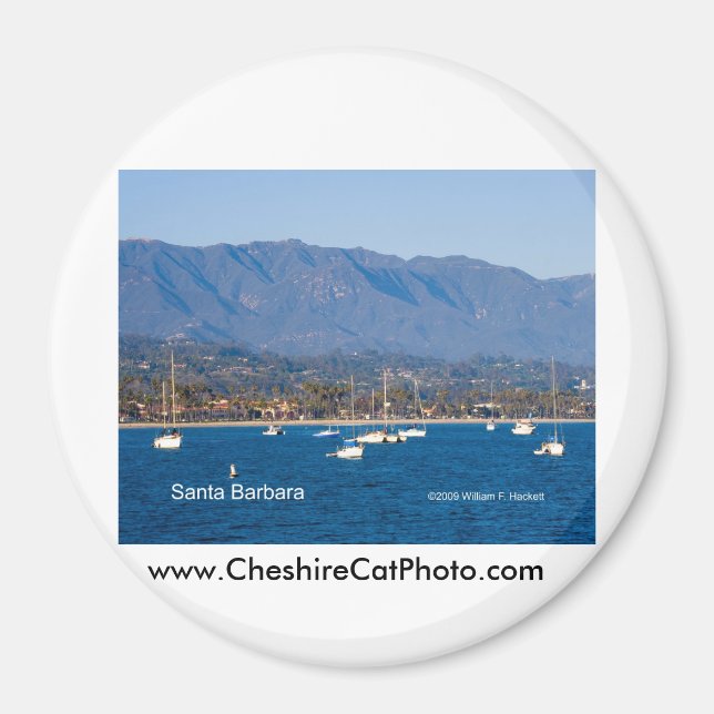 Imán Productos de veleros de Santa Bárbara, California (Frente)
