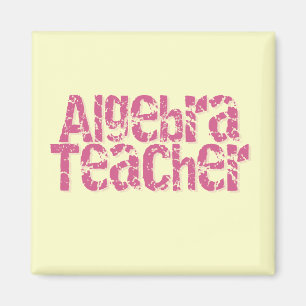 Imán Profesor apenado rosa de la álgebra del texto