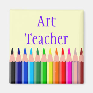 Imán Profesor de arte coloreado de los lápices