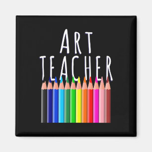 Imán Profesor de arte de vuelta a la escuela regalo de