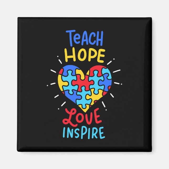 Imán Profesor de Autism Awareness (Frente)