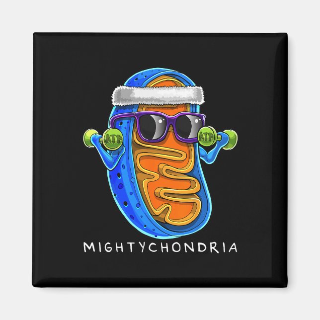 Imán Profesor de ciencia de biología celular Mightychon (Frente)