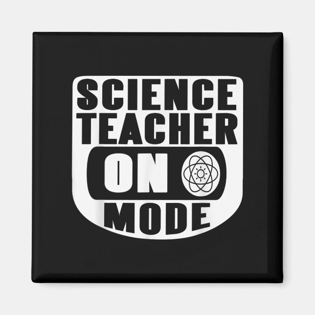 Imán Profesor de Ciencias Divertido en Modo Activado co (Frente)