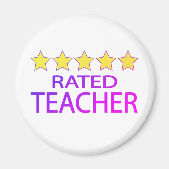 Imán Profesor de cinco estrellas (Frente)