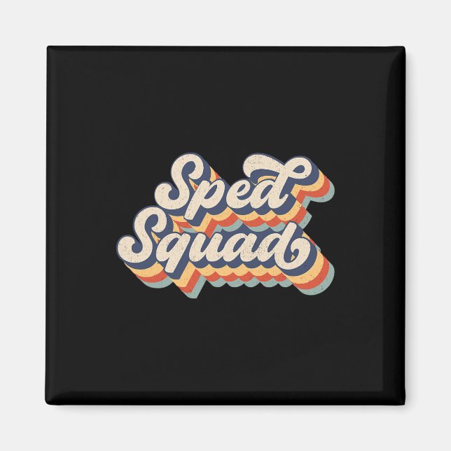 Imán Profesor De Educación Especial De Sped Squad De Vu (Frente)