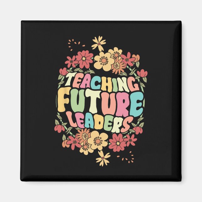 Imán Profesor de Floral Enseñando a Futuros Líderes De  (Frente)