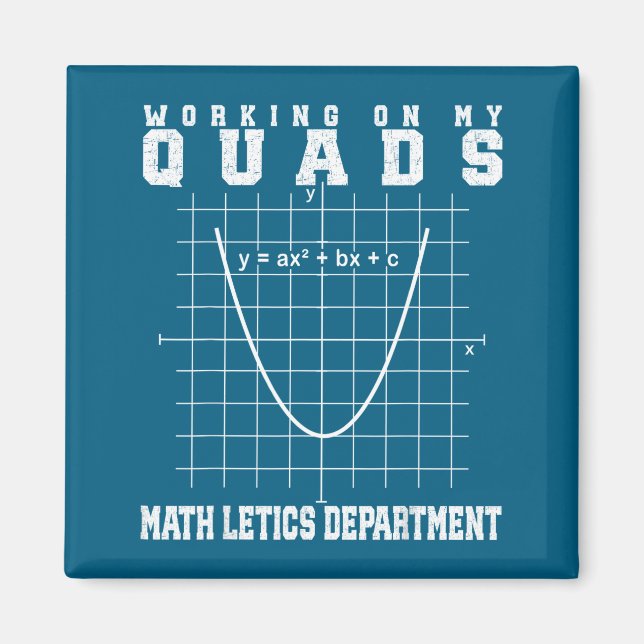 Imán profesor de gimnasio de matemáticas de álgebra mat (Frente)