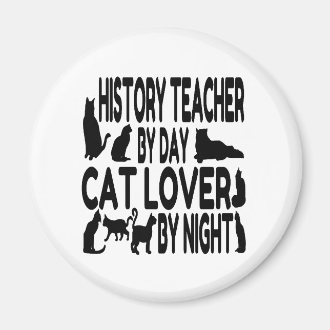 Imán Profesor de Historia de Cat Lover (Frente)