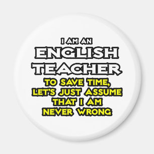 Imán Profesor de inglés... Supongamos que nunca me equ