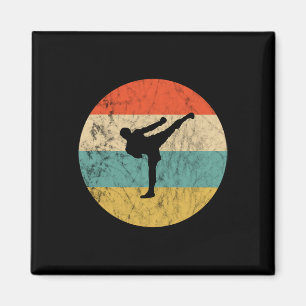 Imán Profesor de kickboxing de puesta de sol Mma kickbo