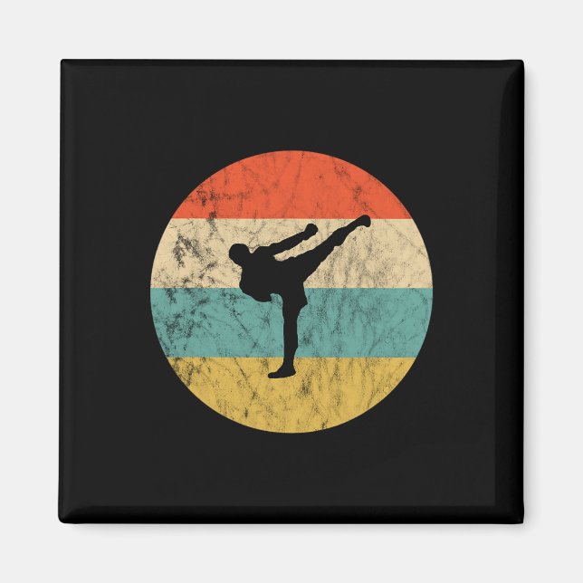 Imán Profesor de kickboxing de puesta de sol Mma kickbo (Frente)