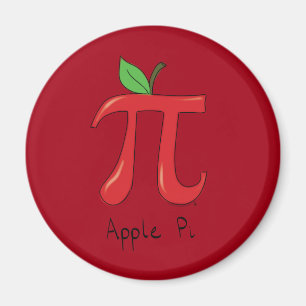 Imán Profesor de matemáticas con símbolo de Apple Pi