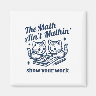Imán Profesor de matemáticas divertido el kitten de las