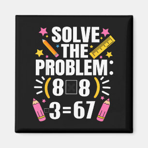 Imán Profesor de matemáticas divertido resuelve el prob
