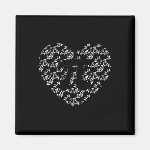 Imán Profesor de matemáticas Pi forma de corazón día Pi