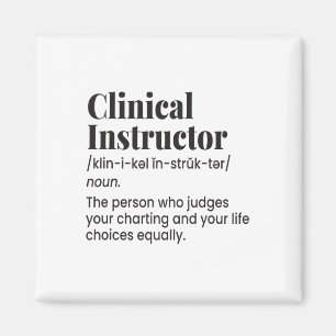 Imán Profesor Enfermera Instructor Clínico Definición D