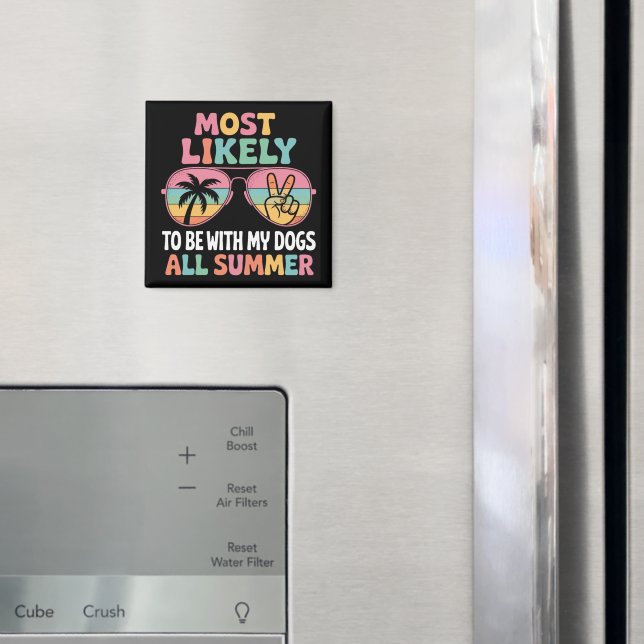 Imán Profesor Más Propenso a Estar con Mis Perros Todo  (In situ (nevera))