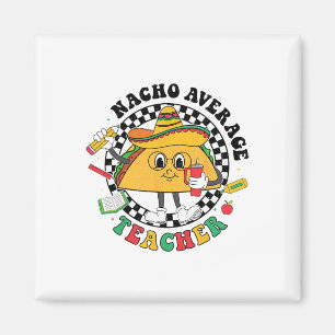 Imán Profesor promedio de Nacho Taco Sombrero Cinco De