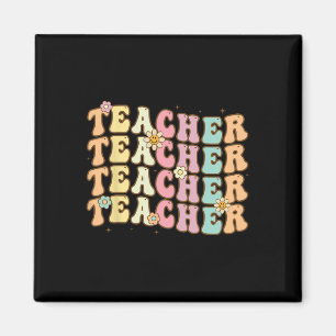 Imán Profesor Retro Groovy Inspirador Colorido Byck T