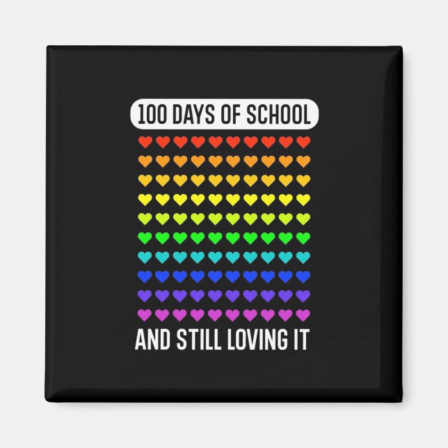 Imán Profesora 100 Días De Escuela (Frente)