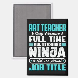 Imán Profesora de Arte Título Profesional Funny Creativ