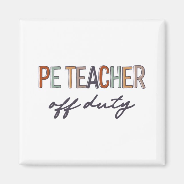 Imán Profesora De Educación Física Fuera De Servicio El (Frente)