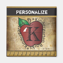 Imán Profesora de guardería de estilo vintage