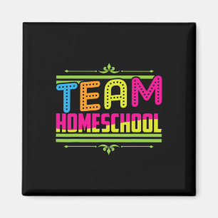 Imán Profesora De Homeschool Del Equipo Del Día De La E