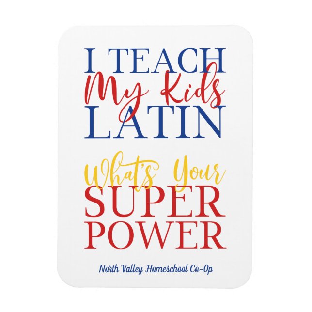 Imán Profesora de Latín del Colegio Hogar Cristiano (Vertical)