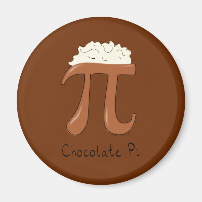 Imán Profesora de matemáticas con símbolo de chocolate (Frente)