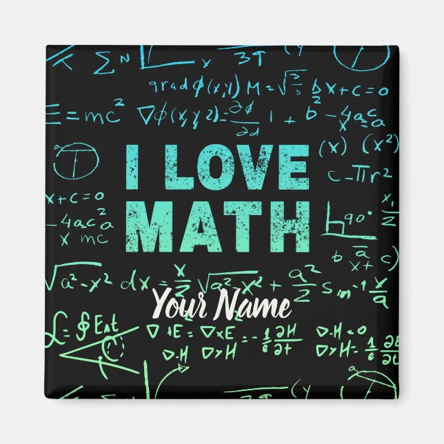 Imán Profesora de matemáticas o profesora de matemática (Frente)