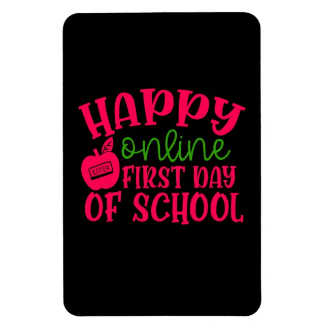 Imán Profesora de Regalos | Feliz Primer Día Escolar En (Vertical)