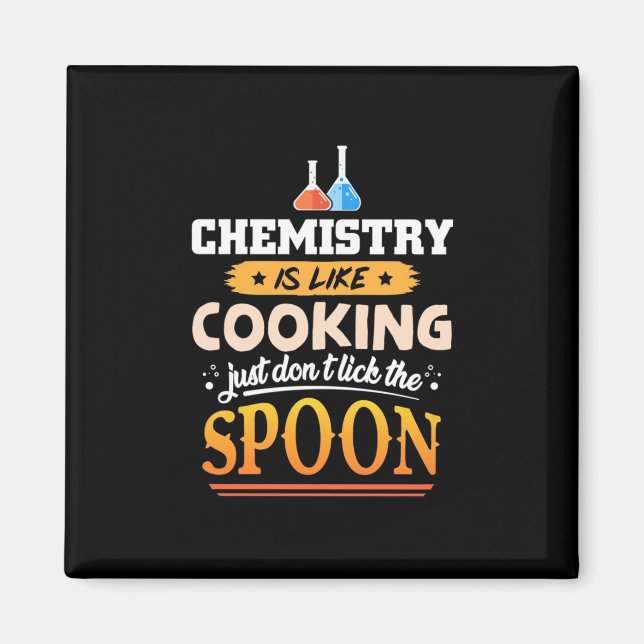 Imán Profesora de Regalos | La Química Es Como La Cocin (Frente)