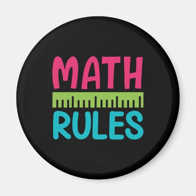 Imán Profesora de Regalos | Reglas matemáticas (Frente)