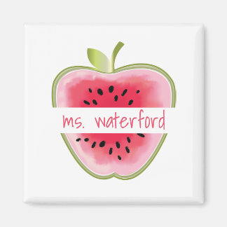 Imán Profesora personalizada Watermelon Apple