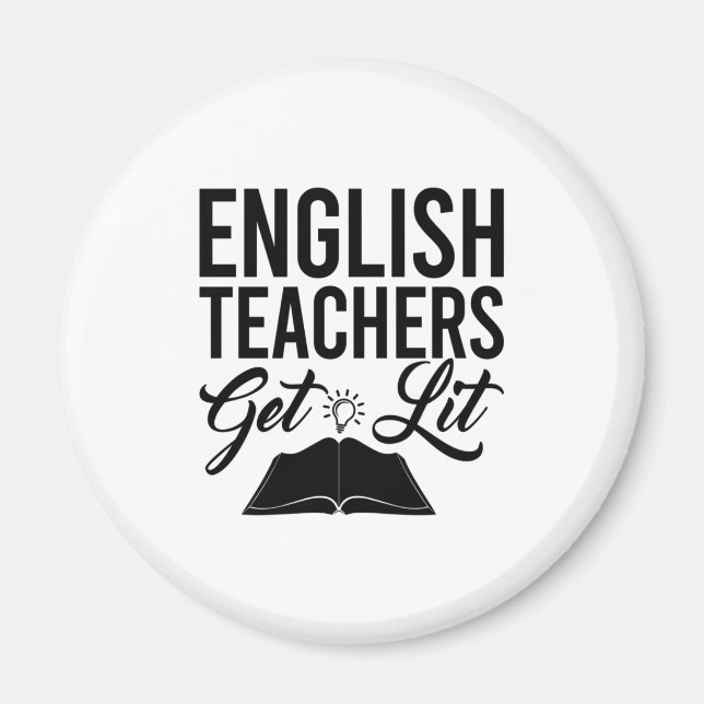 Imán Profesores de inglés reciben luz (Frente)