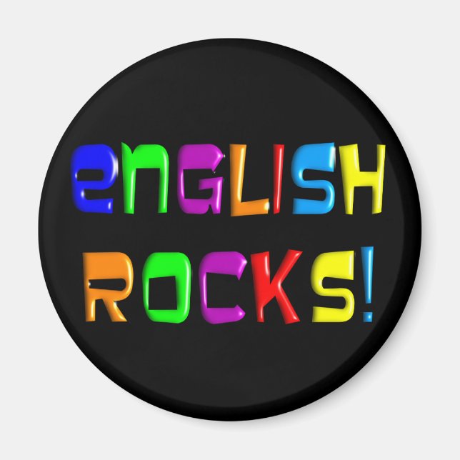 Imán Profesores ingleses obsequian "¡Rocas inglesas!" (Frente)
