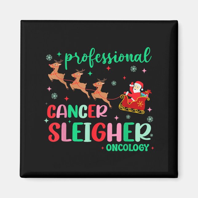 Imán Professional Cancer Sleigher Oncology Nurse Christ (Frente)