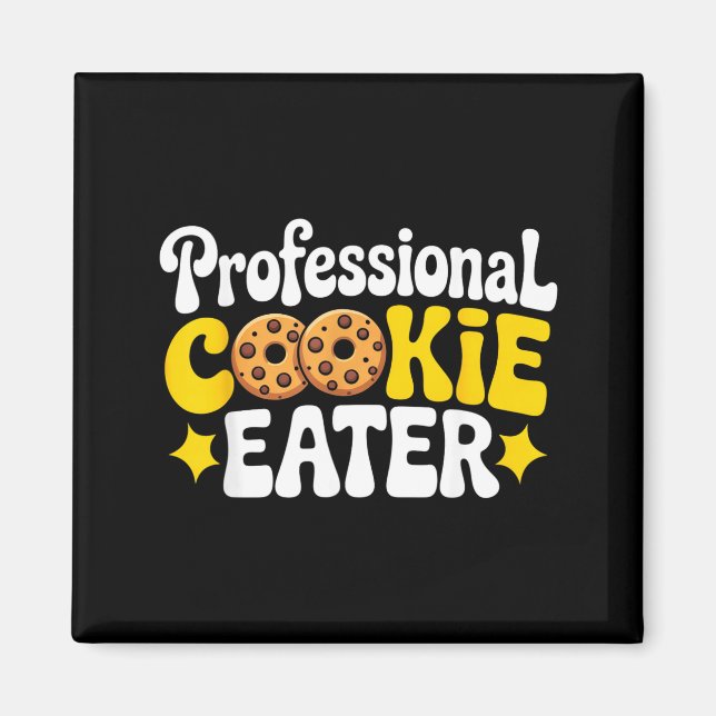 Imán Professional Cookie Eater Cookie Lover Chocolate C (Frente)