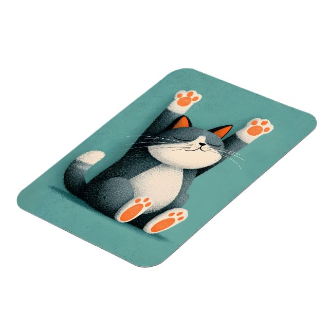 Imán Professional Nap Taker Funny Sleeping Cat (Lado Izquierdo)